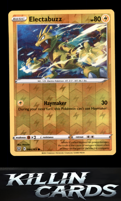 Reverse Holofoil Electabuzz 044/163 Pokemon Common SWSH05: Battle Styles Card NM - Image 1