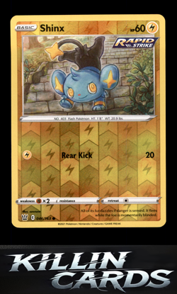 Reverse Holofoil Shinx 046/163 Pokemon Common SWSH05: Battle Styles Card NM - Image 1