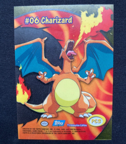 Pokemon 1999 Vintage Topps #06 Charizard PC3 Chase Card Rare Vintage Pokemon NM - Image 2