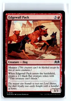 FOIL Edgewall Pack Wilds of Eldraine Common - MTG Magic the Gathering Card - Image 1