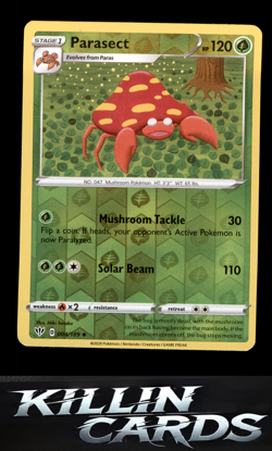 Reverse Holofoil Parasect 004/189 Pokemon Uncommon SWSH03: Darkness Ablaze Card - Image 1