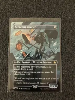 Magic The Gathering MTG - Scrawling Crawler (Borderless) - FDN - Image 1