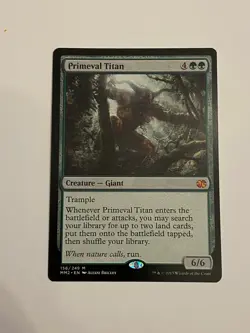 Magic the Gathering : MODERN MASTERS 2015 Primeval Titan NM MTG - Image 1