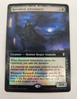 Ravenloft Adventurer Extended Foil Magic MTG 2022 Battle for Baldur's Gate LP - Image 1