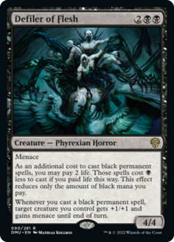 Defiler of Flesh FOIL Dominaria United PLD Black Rare MAGIC MTG CARD ABUGames - Image 1