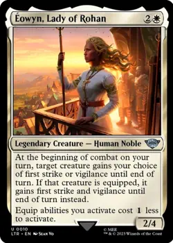 X 1 Eowyn, Lady of Rohan NM The Lord of the Rings 010 MTG Magic The Gathering - Image 1