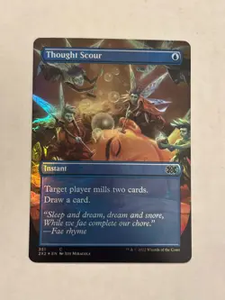 Thought Scour (Borderless) Double Masters 2022 Foil MTG Magic - Image 1
