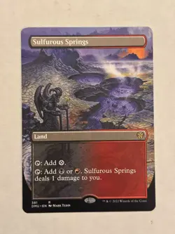 Sulfurous Springs (Borderless) Dominaria United Regular Magic the Gathering MTG - Image 1