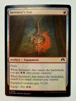 Inventor's Axe Foil Modern Horizons 3 Magic Gathering MTG MH3 - Image 1