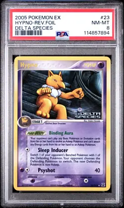 2005 POKEMON EX DELTA SPECIES HYPNO #23 REVERSE PSA 8 NM #114857894 - Image 1