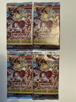 (Lot of 4) Yu-Gi-Oh! Yugioh TCG Crossover Breakers Booster Pack Sealed #6 - Image 1