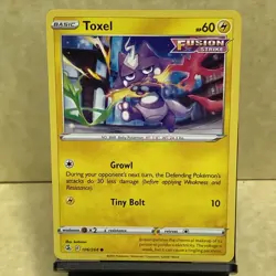 Pokemon Toxel 106/264 Swsh08: Fusion Strike Regular TCG CARD - Image 1