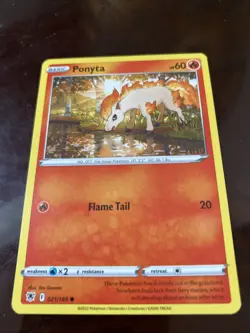 POKEMON Ponyta 021/189 Swsh10: Astral Radiance Regular TCG CARD - Image 1