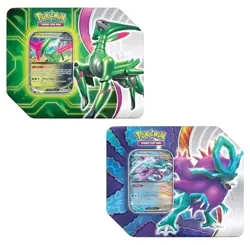 Pokemon Paradox Clash ex Tins Walking Wake Iron Leaves Sealed Set of 2 - Image 1