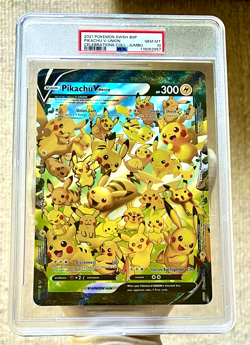 2021 Pokemon SWSH Celebrations Black Star Promo - PIKACHU V-Union JUMBO PSA 10 - Image 2