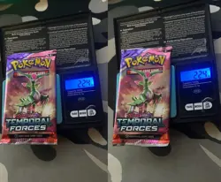 (2) Packs HEAVY 22.4g!! Pokemon Sealed Temporal Forces Booster Packs - Image 1