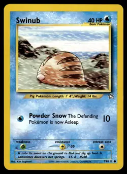 SWINUB - 79/111 - NEO GENESIS WOTC POKEMON 2000 - NM - Image 1