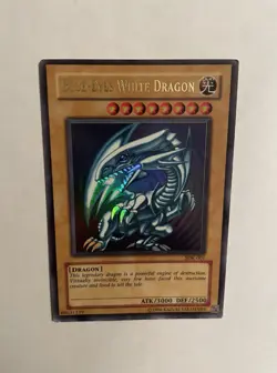 Yugioh Ultra Rare Blue-Eyes White Dragon SDK-001 Unlimited Edition - MP - Image 2