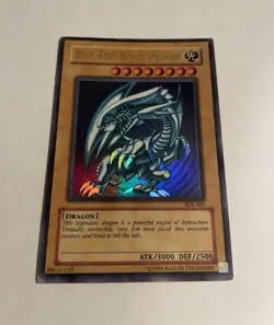 Yugioh Ultra Rare Blue-Eyes White Dragon SDK-001 Unlimited Edition - MP - Image 3