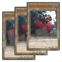 Yugioh - Black Dragon's Chick x 3 - 1st Edition LP - Plus Free Holo Card - Image 1