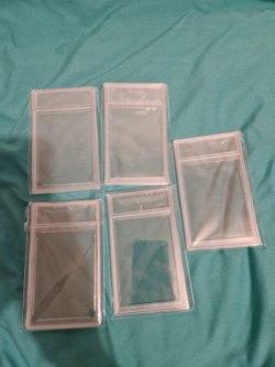 5 Empty Grading Card Frosted Slab Case Display Pokemon Topps YuGiOh PSA CGC ACE - Image 1