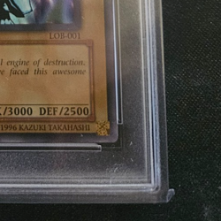 Yugioh Blue Eyes White Dragon LOB-001 1st Edition 2002 North American PSA 5 - Image 3