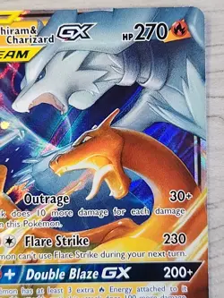 Pokemon Reshiram & Charizard GX 20/214 Sm-Unbroken Bonds Holo LP English - Image 3