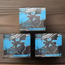 Lot of 3 Pokemon Scarlet & Violet Black Bolt Elite Trainer Box New Sealed - Image 1