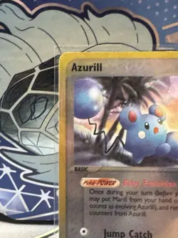 Pokemon TCG Card - Azurill - Sandstorm 31/100 Uncommon - Reverse Holo LP/MP - Image 2