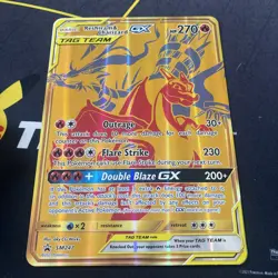 Pokemon TCG Reshiram & Charizard GX Tag Team SM247 Black Star Promo FREE S/H - Image 1