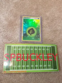 2007 POKEMON EX POWER KEEPERS GRASS ENERGY HOLO CARD 103/108 - Image 3