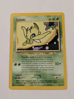 Celebi 16/64 Non-Holo Rare Neo Revelation Pokemon Card LP/MP+ Vintage WotC - Image 1