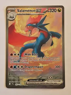 Pokemon Secret Illustration Rare Salamence ex 187/159 Sv09: Journey Together - Image 1