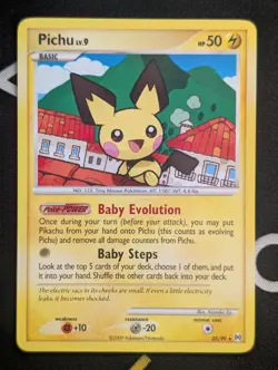 Pichu 25/99 2009 Platinum Arceus Set Pokemon Card Non Holo Rare - Nm - Image 1