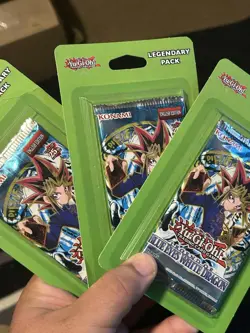Yugioh Legend of Blue Eyes White Dragon LOB Legendary Blister Pack NEW SEALED 3x - Image 1