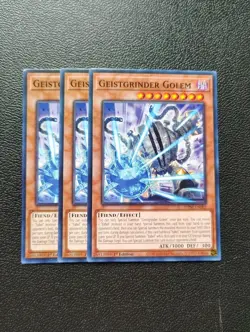 Yu-Gi-Oh - Geistgrinder Golem 3X - Full Playset - Image 1