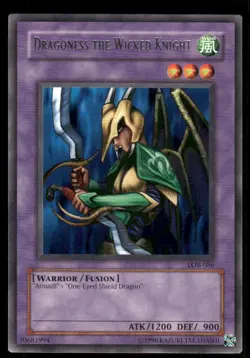 Dragoness the Wicked Knight LOB-086 The Legend of Blue Eyes White Dragon - Image 1