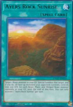1X NM Ayers Rock Sunrise - ANGU-EN054 - Rare 1st Edition yugioh - Image 1
