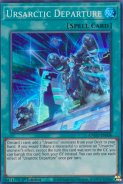 1X NM Ursarctic Departure - ANGU-EN036 - Super Rare 1st Edition yugioh - Image 1