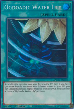 1X NM Ogdoadic Water Lily - ANGU-EN010 - Super Rare 1st Edition yugioh - Image 1