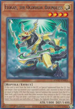 1X NM Flogos, the Ogdoadic Boundless - ANGU-EN003 - Rare 1st Edition yugioh - Image 1