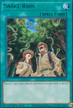1X NM Snake Rain - ANGU-EN051 - Rare 1st Edition yugioh - Image 1