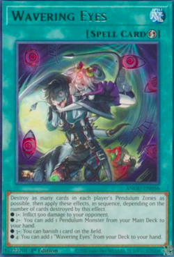 1X NM Wavering Eyes - ANGU-EN056 - Rare 1st Edition yugioh - Image 1