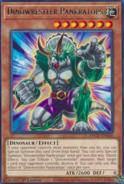 1X NM Dinowrestler Pankratops - ANGU-EN046 - Rare 1st Edition yugioh - Image 1