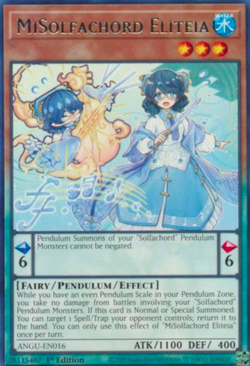 1X NM MiSolfachord Eliteia - ANGU-EN016 - Rare 1st Edition yugioh - Image 1