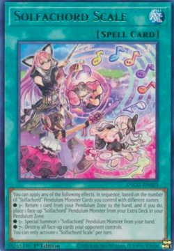 1X NM Solfachord Scale - ANGU-EN023 - Rare 1st Edition yugioh - Image 1