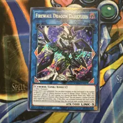Yugioh Card TCG Firewall Dragon Darkfluid Secret Rare CHIM-EN037 1st Edition - Image 1