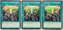 3 x DESO-EN034 Banishment of the Darklords - Secret Rare 1st Ed LP/NM YuGiOh - Image 1