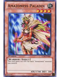 Yugioh - Amazoness Paladin (Super Rare) (1st Edition) - LCJW-EN087 P - Image 1