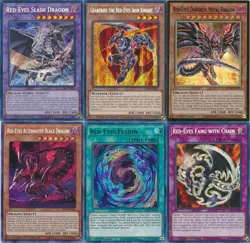 YuGiOH Complete Red-Eyes Black Dragon Tournament Deck Slash Dragon + Bonus Gift - Image 1